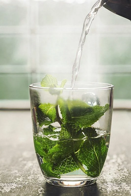 Mint water. 4