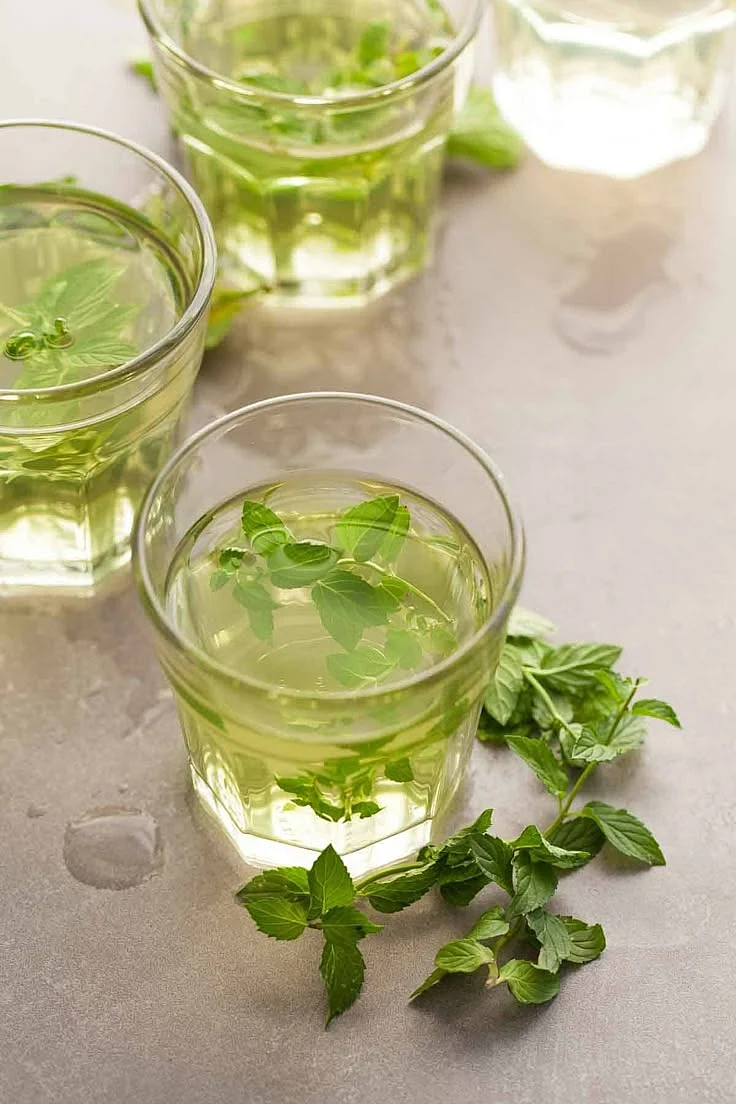 Mint water. 2
