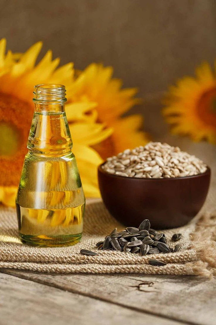 sunflower oil. 2