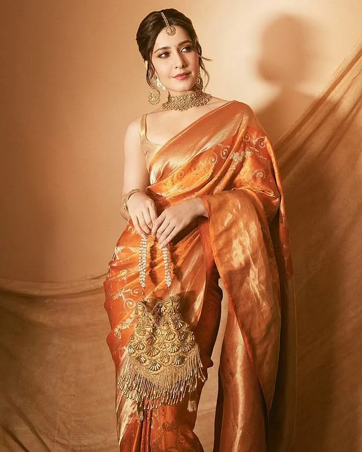 Orange Saree 1