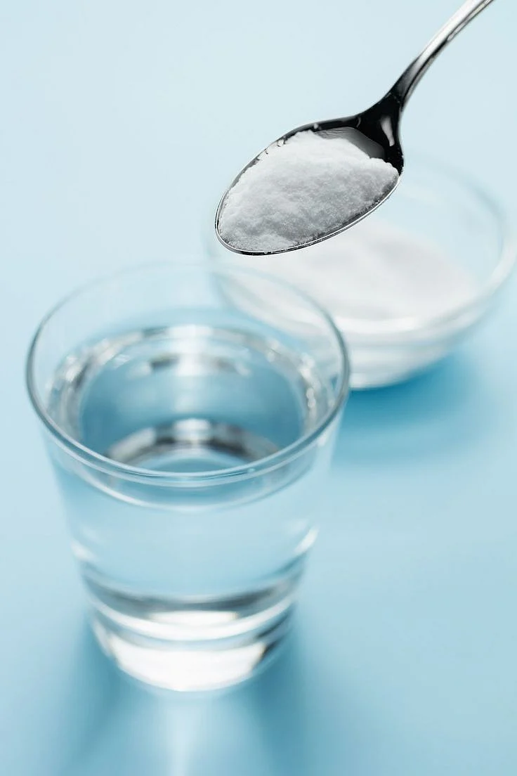 salt in hot water