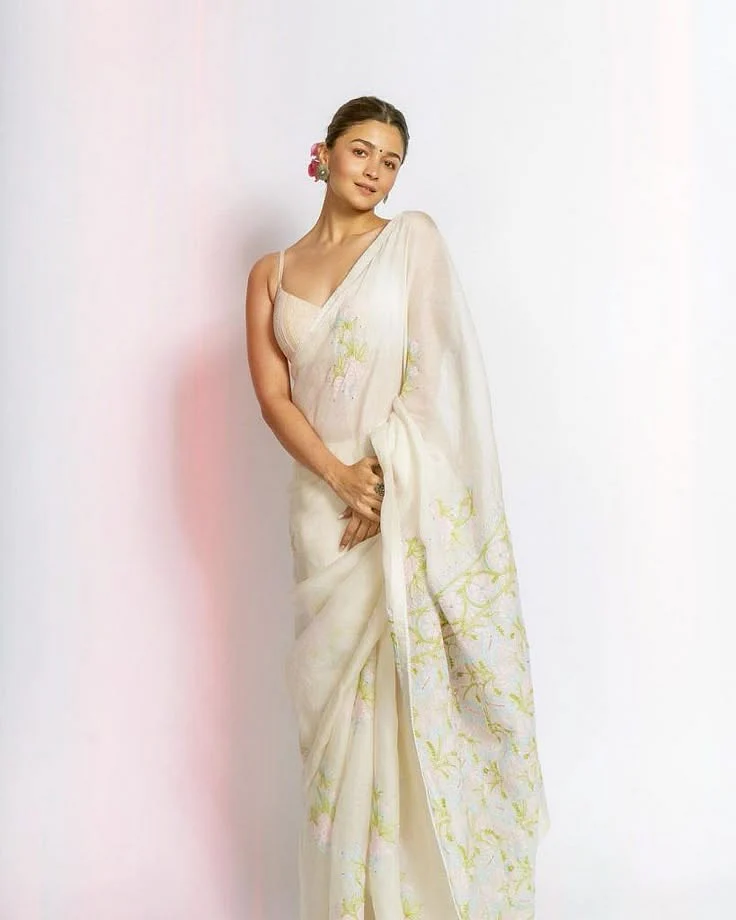 Alia Bhatt Her Inspirational White Saree Looks Weddingplz Blog