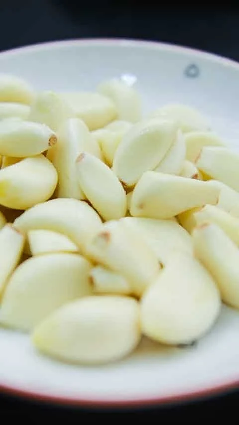 raw garlic. 7