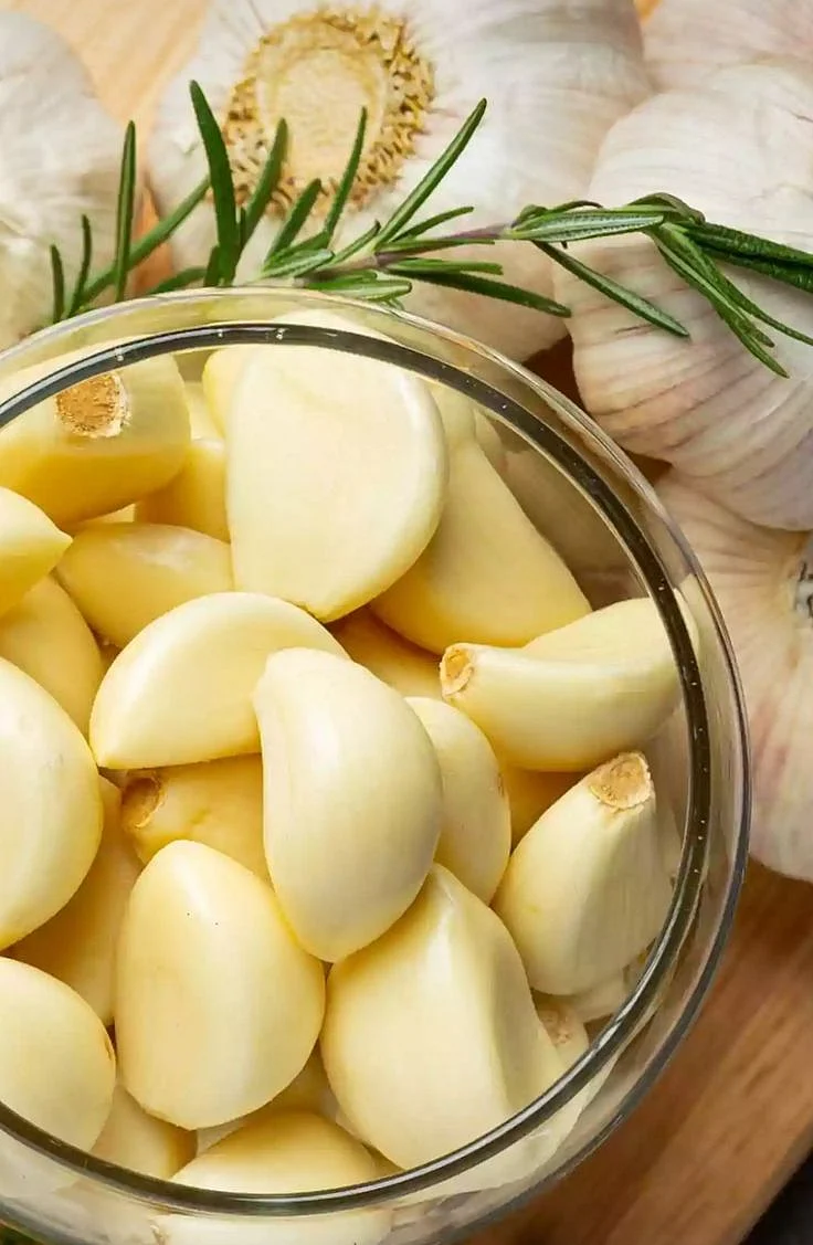 raw garlic. 8