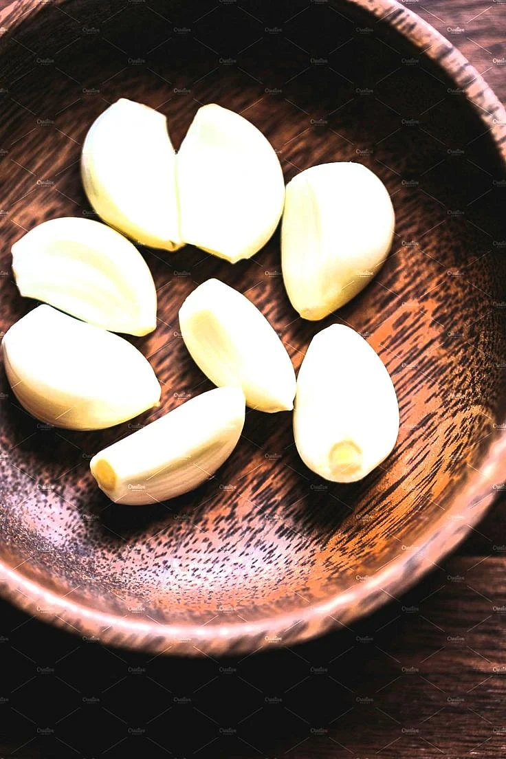 raw garlic. 4
