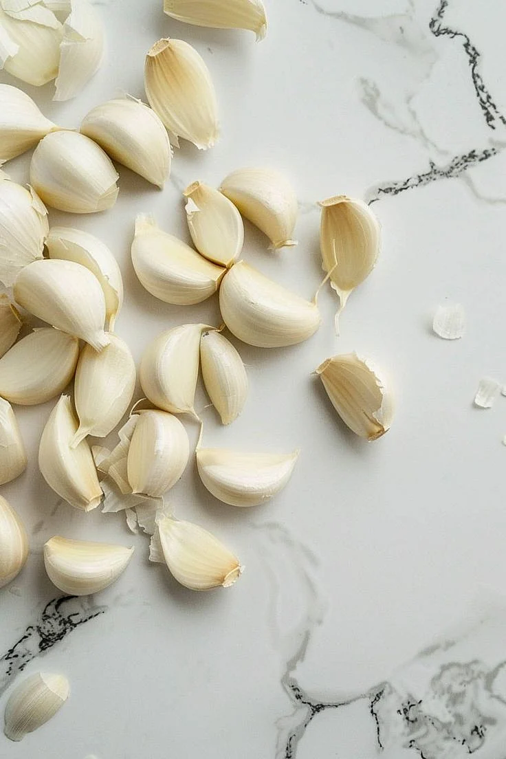 raw garlic. 3