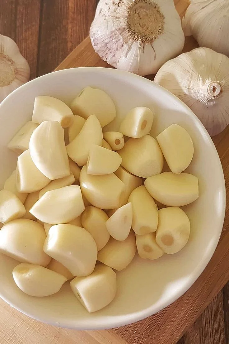 raw garlic. 1