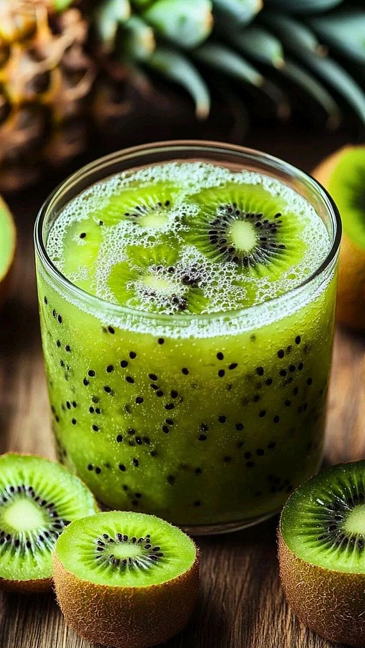 Refreshing Kiwi Juice Healthy Delicious Weight loss Smoothies