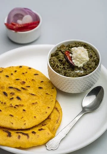 Mustard greens and corn bread