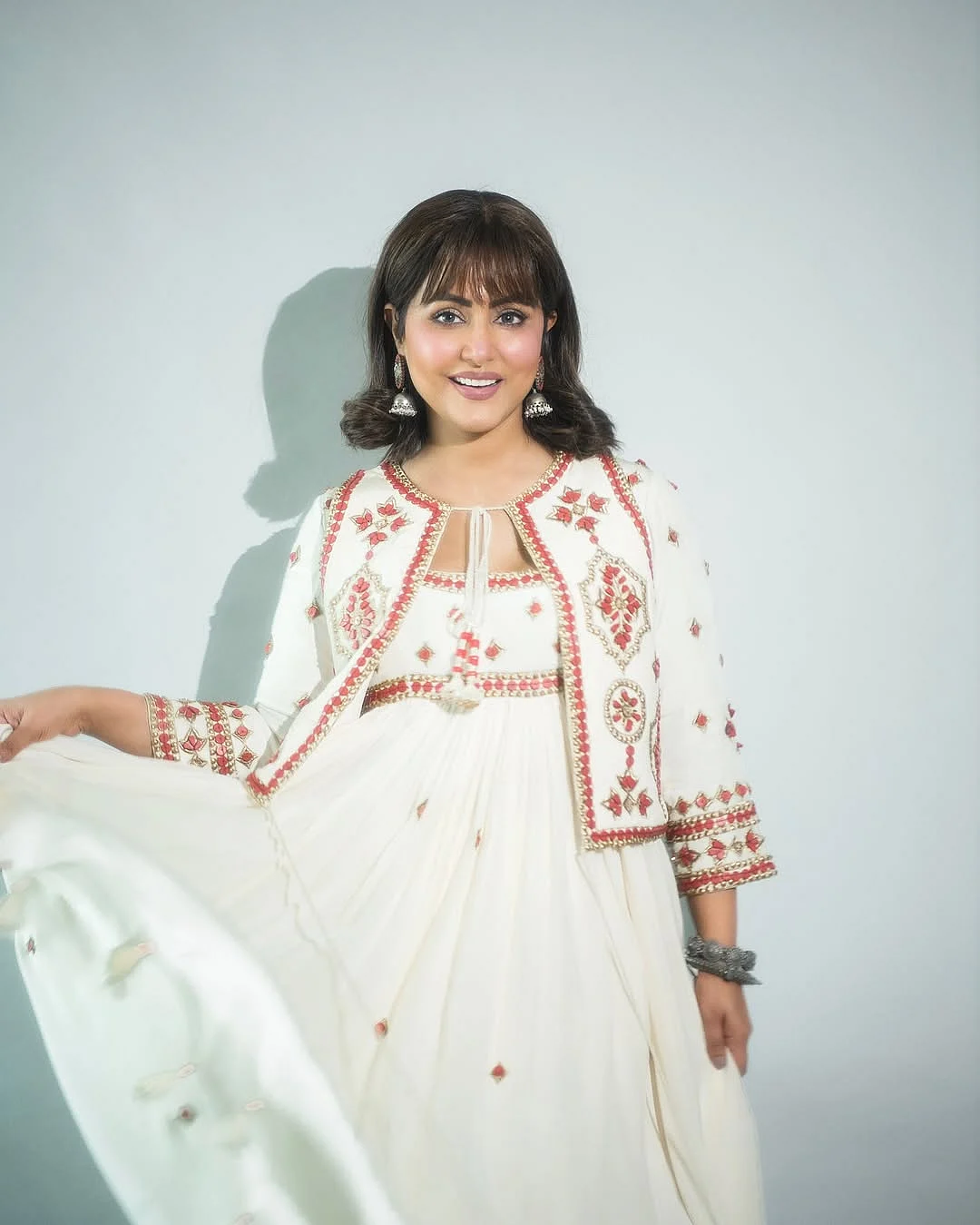Outfit surilyg Earrings ring sangeetaboochra aquamarine jewellery Bangles rejuvenatejewels a