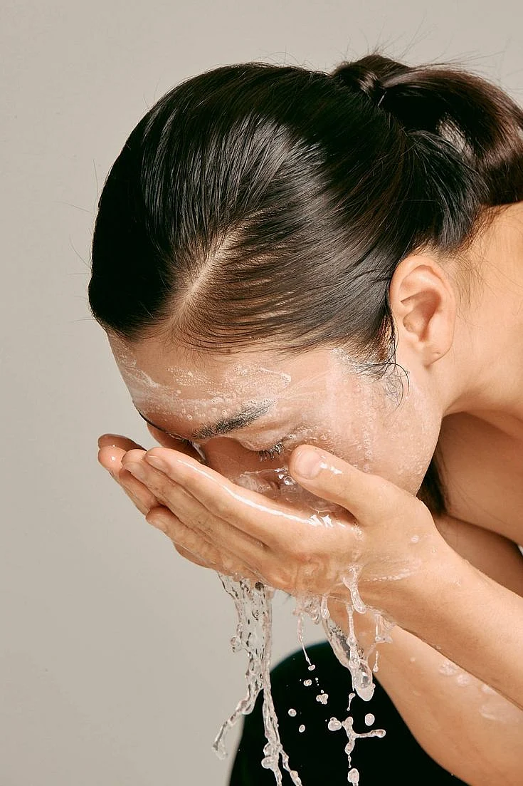 Washing face. 4