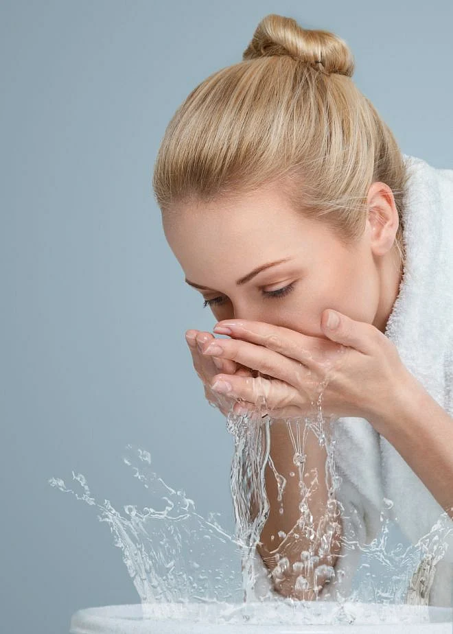 Washing face