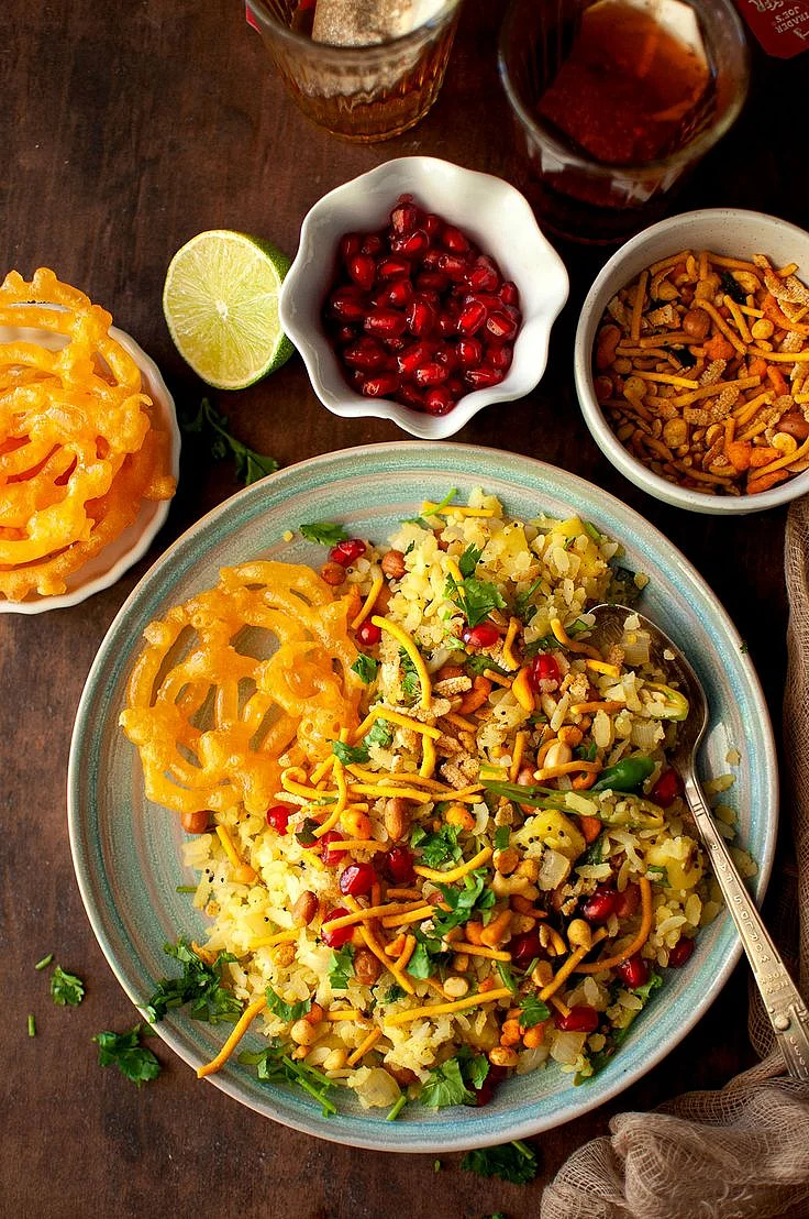 Poha jalebi