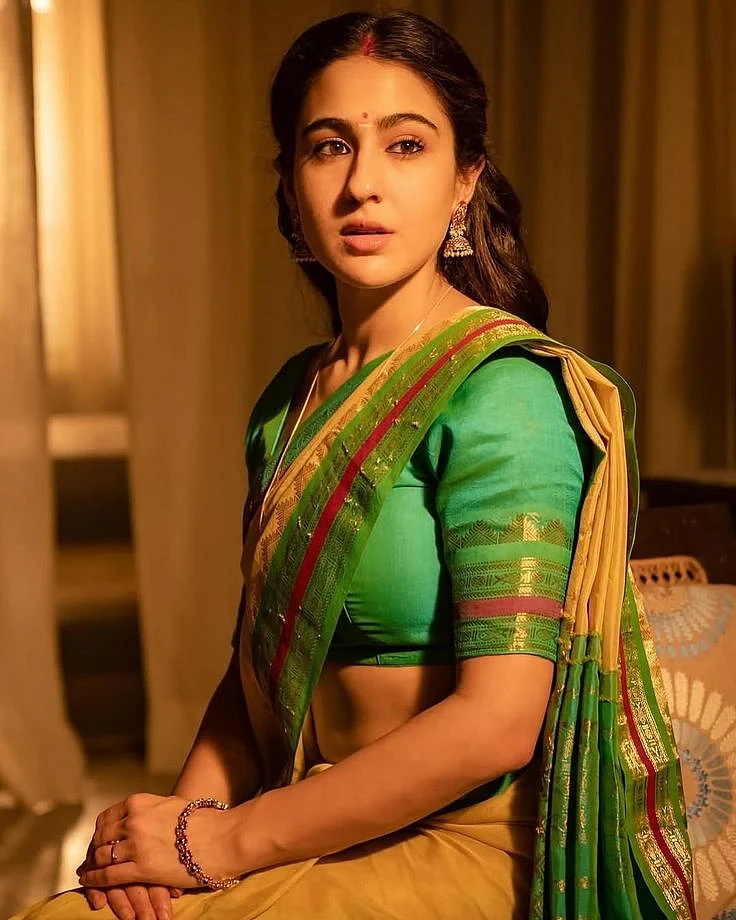Printed Plain Sarees