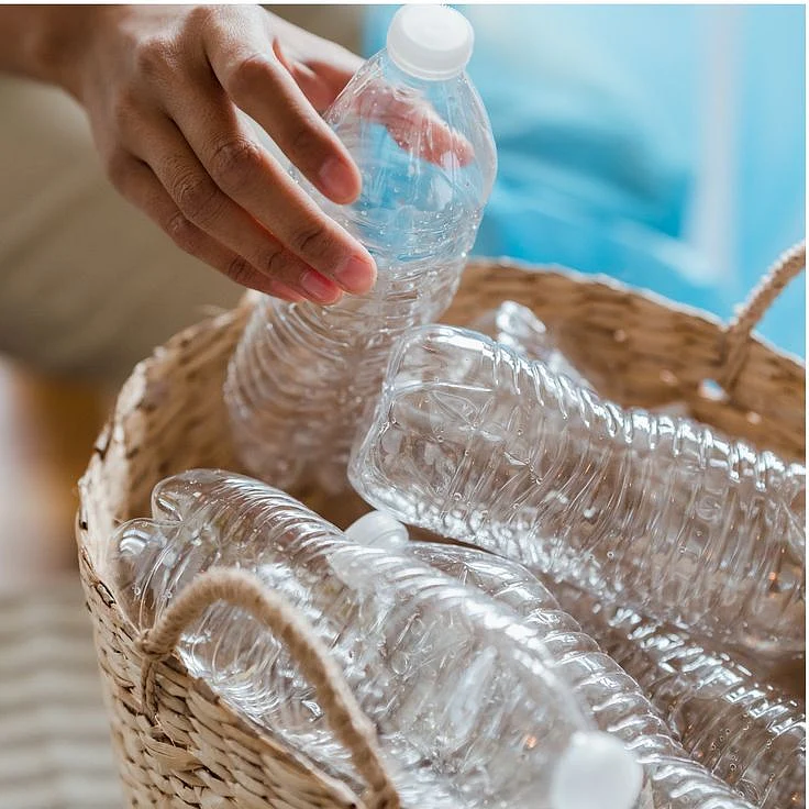 plastic bottles. 6
