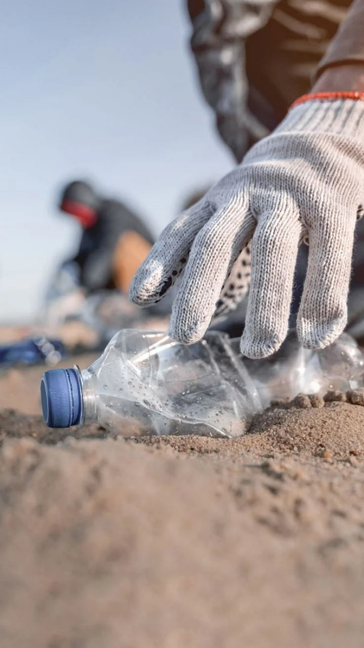 plastic bottles. 1