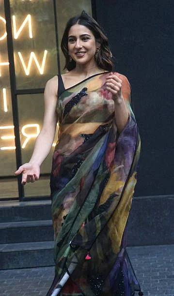 Printed Plain Sarees