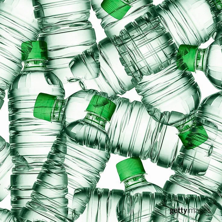 plastic bottles. 2