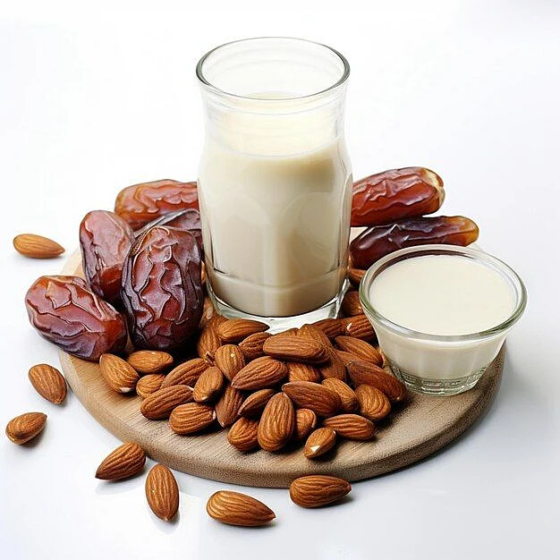 dates with milk. 2