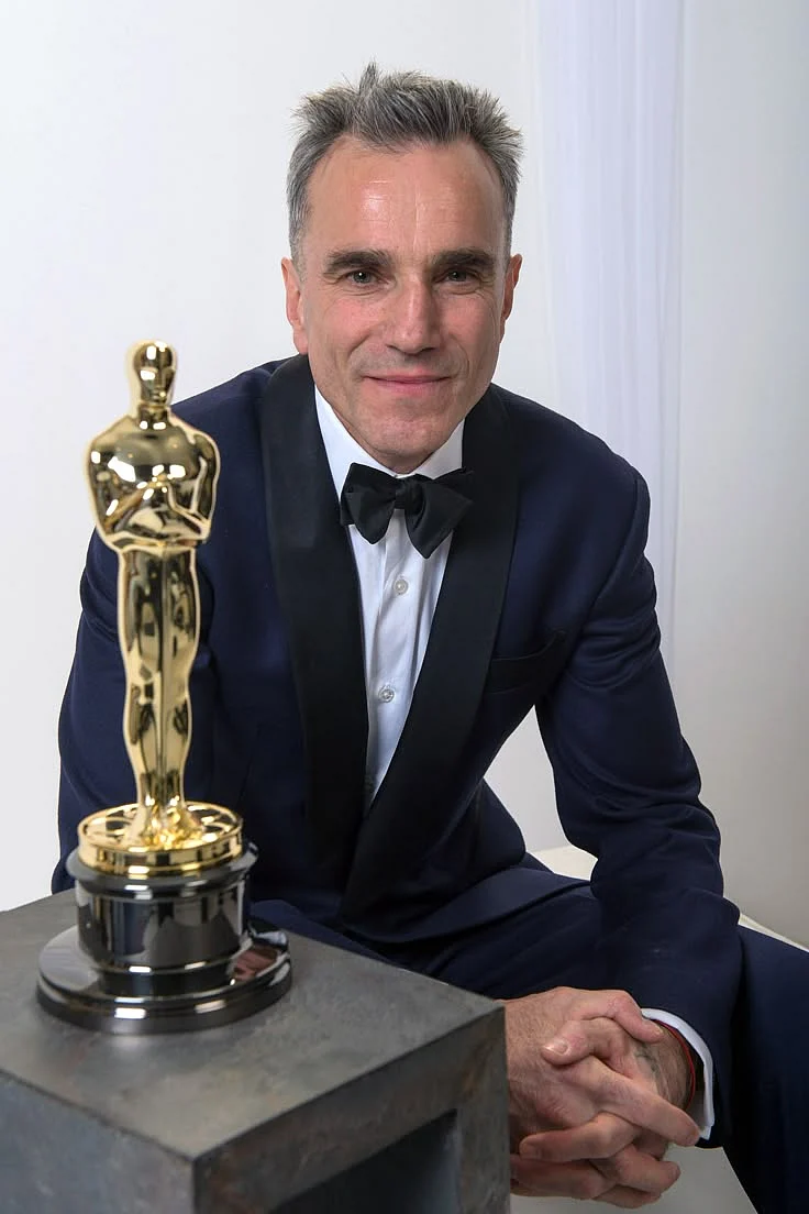 Daniel Day Lewis with his 3rd oscar