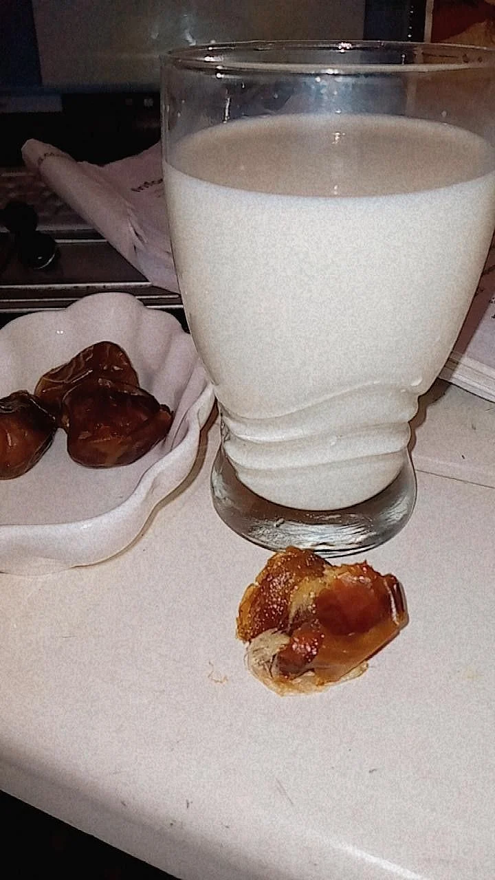 dates with milk. 8