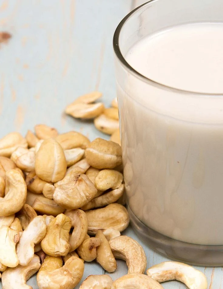 Cashews with milk. 8