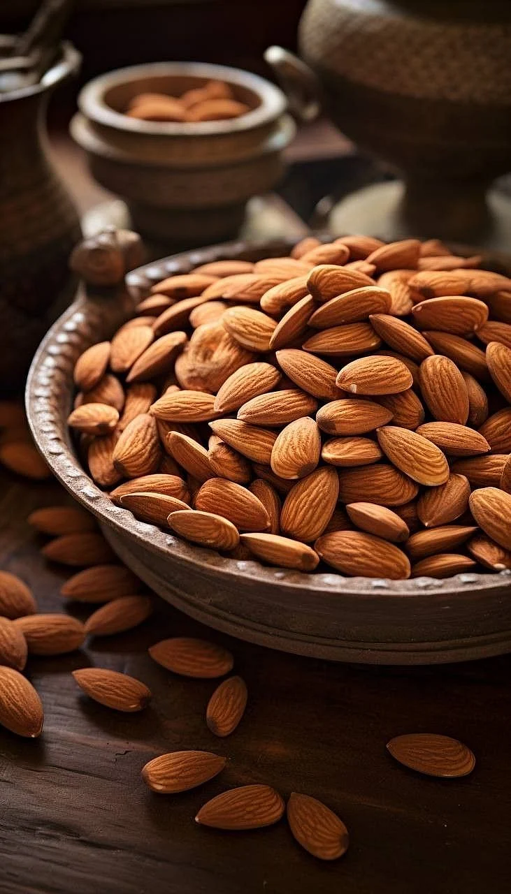 almonds. 3