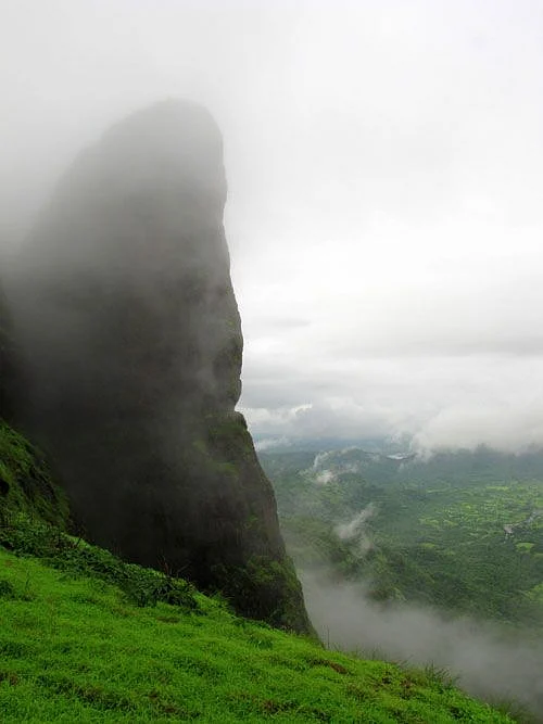 The most prominent rock structure that overhangs…