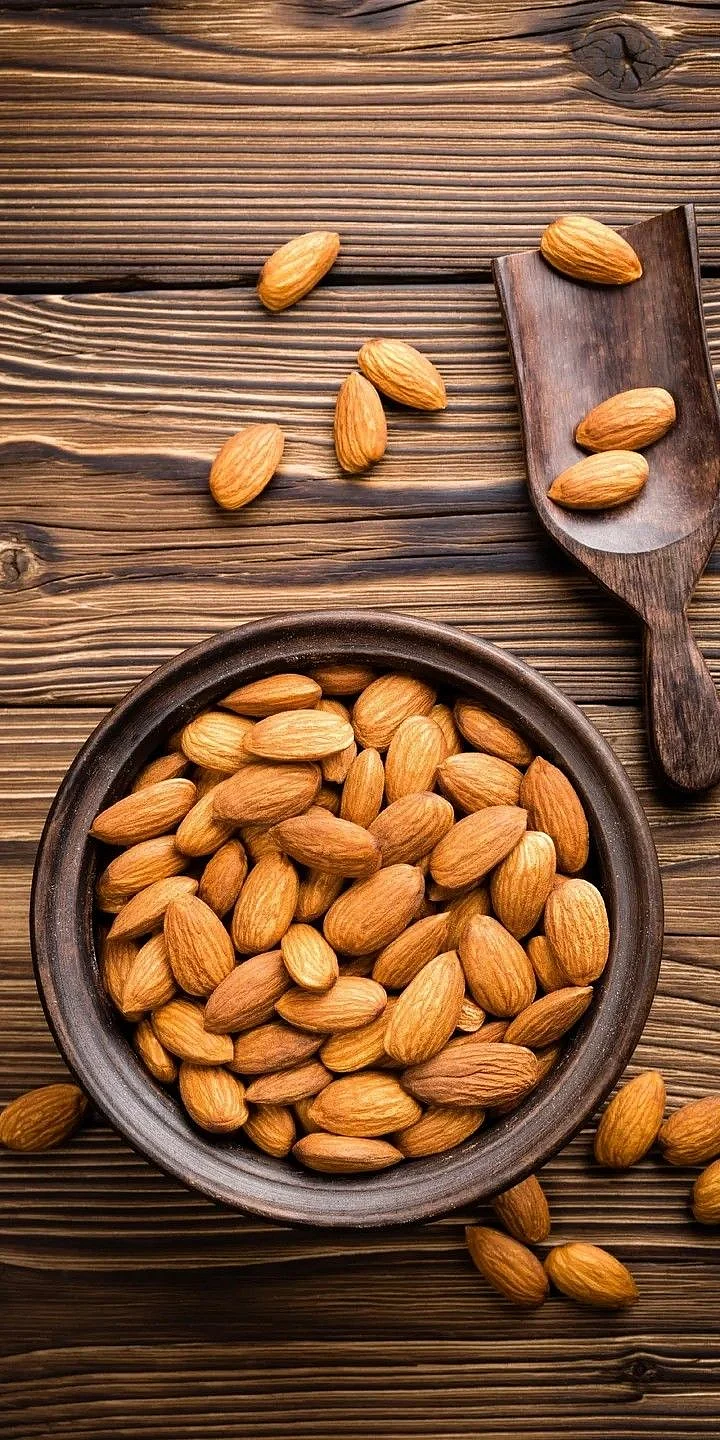 almonds. 2