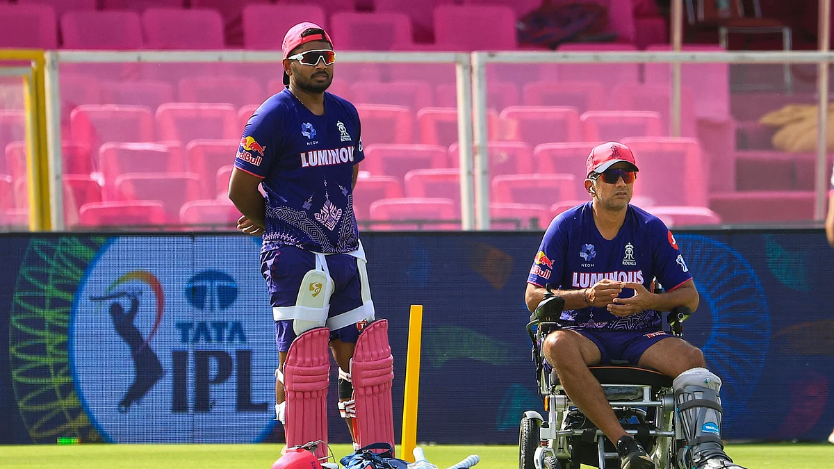 Rahul Dravid with Sanju Samson