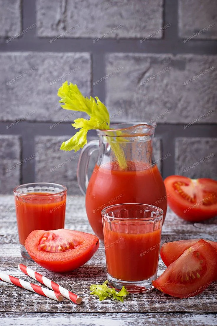 Tomato juice. 8