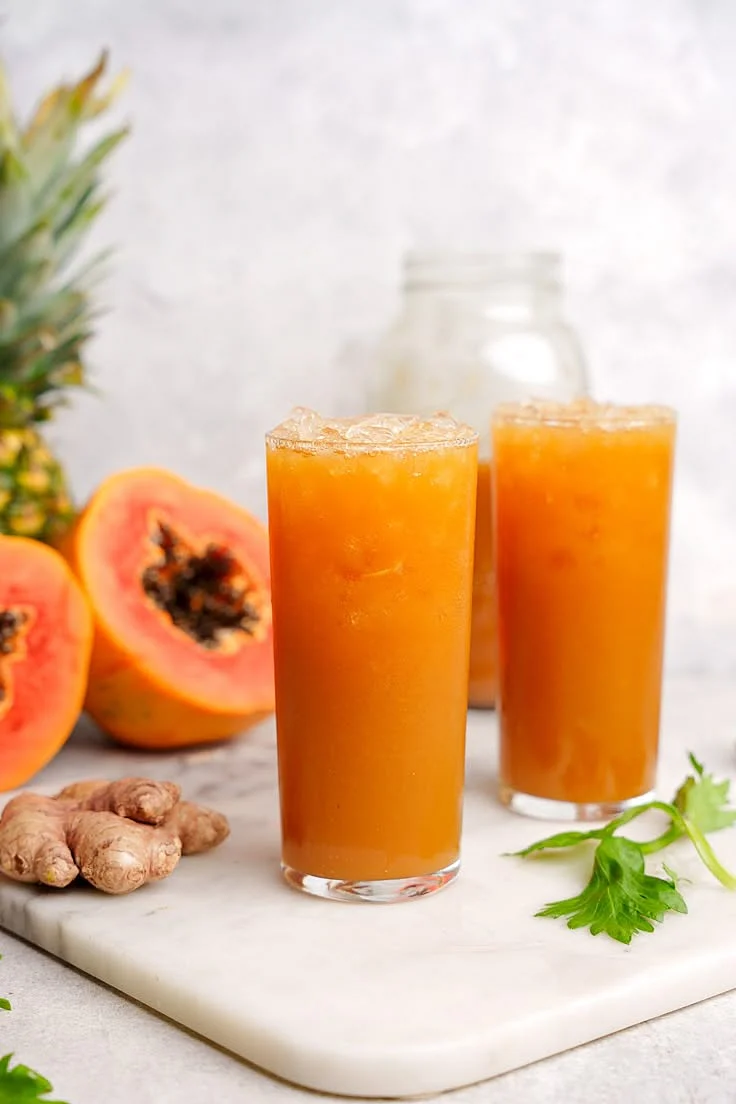 papaya juice. 2