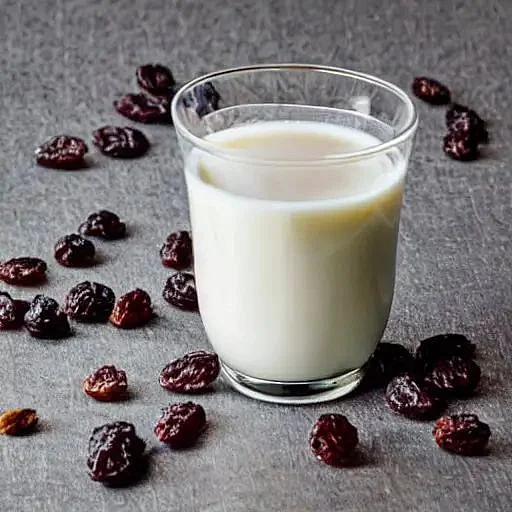 raisins with milk