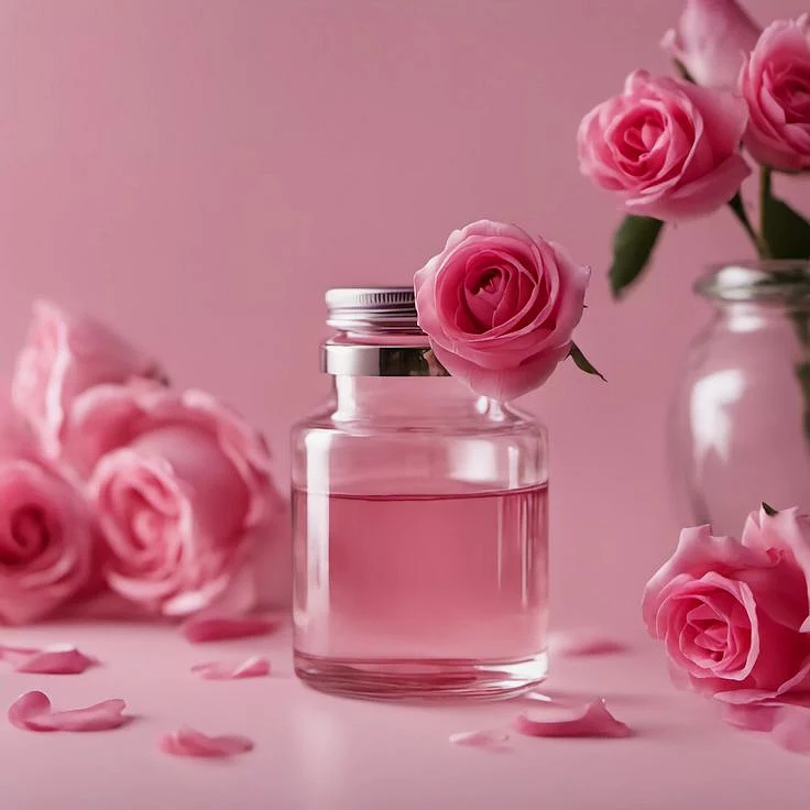 lemon juice with rose water. 3