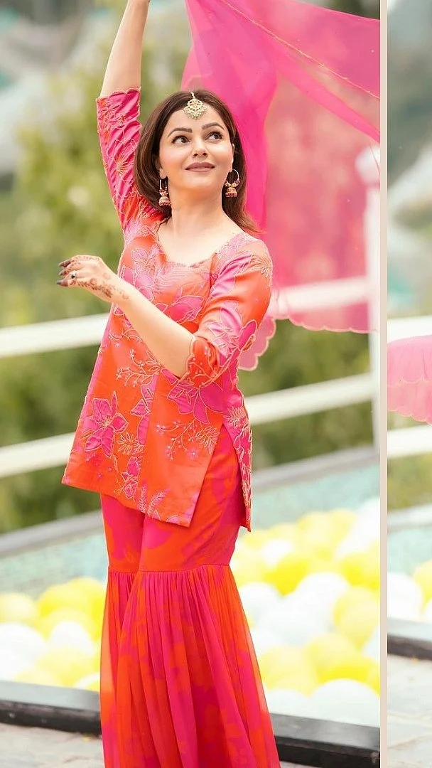 Rubina Dilaik Shines in Vibrant Traditional Attire at Her Brother s Wedding rubinadilaik rubinadi
