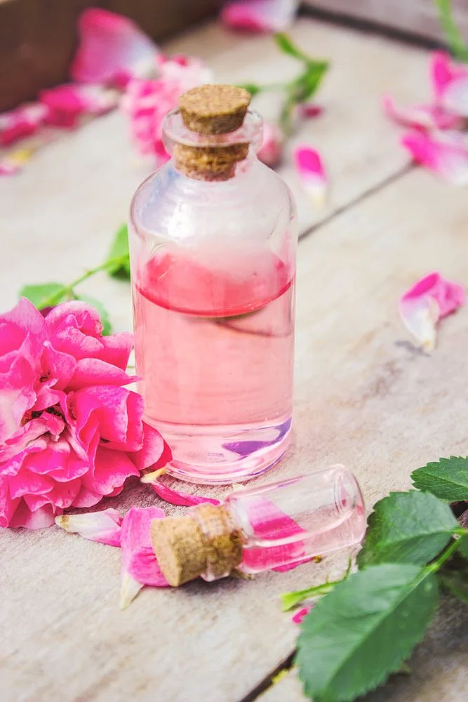 lemon juice with rose water. 6