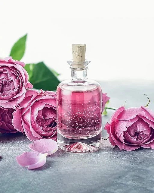 lemon juice with rose water. 2