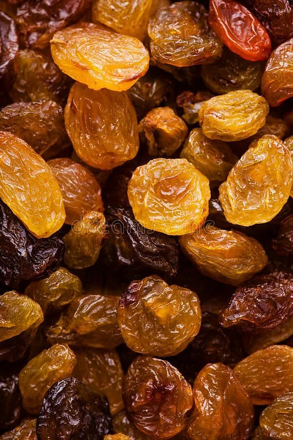 raisins with milk. 3