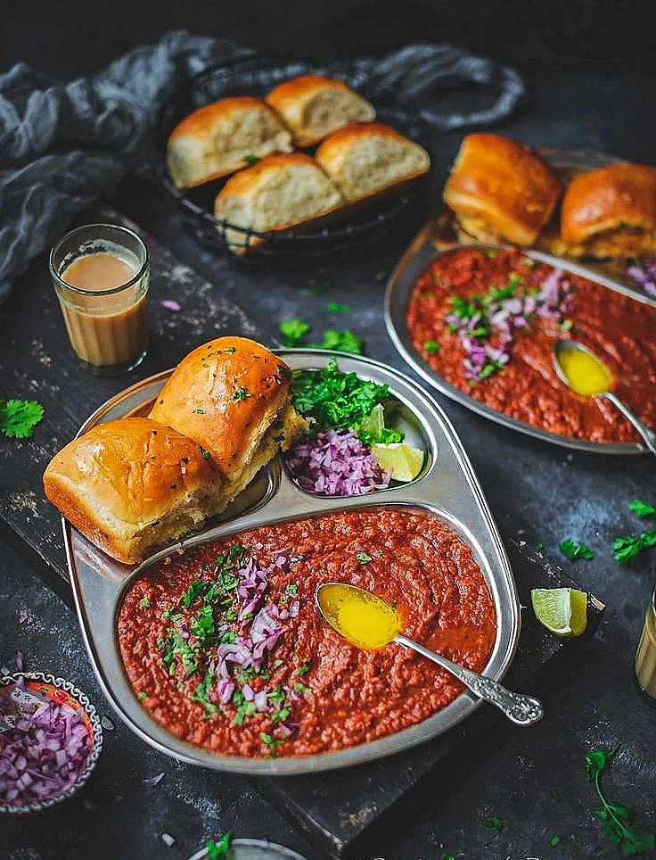 Pav bhaji cravings satisfied🍲🧈