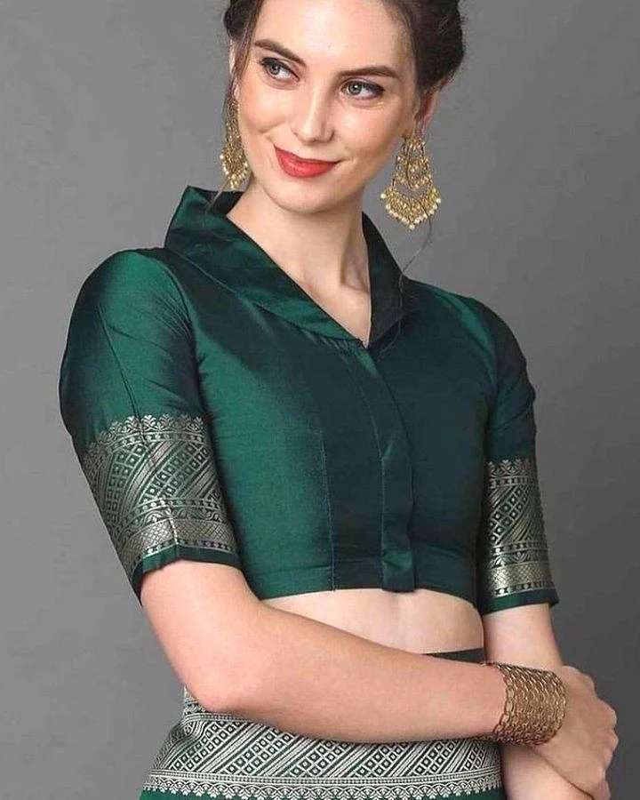 Silk saree blouse