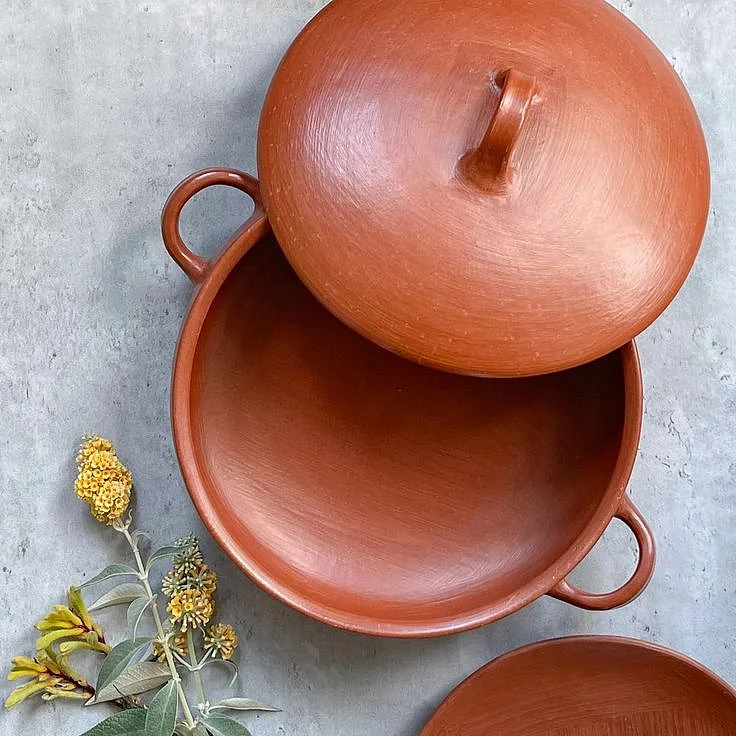 earthen pots. 7