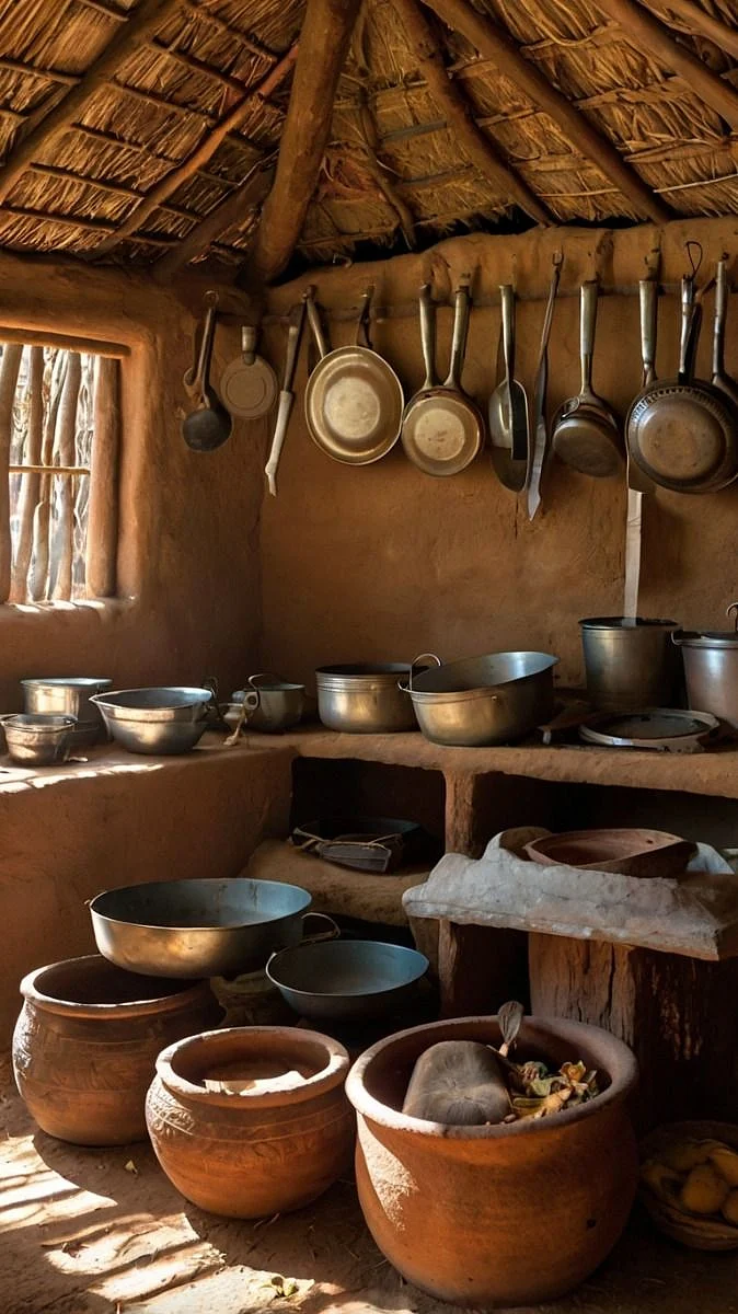 earthen pots. 2