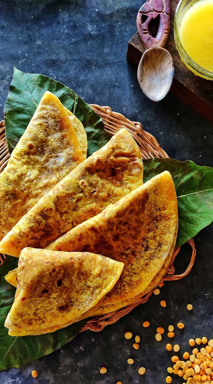 Puran Poli Recipe Sweet Lentil Stufed FlatBread Vegetarian Sweet Recipe