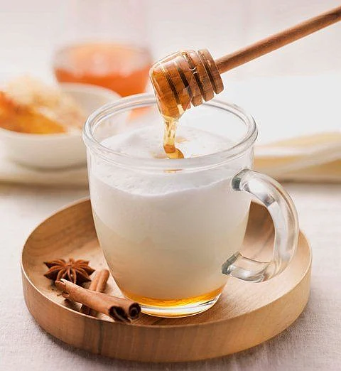 honey to milk. 2