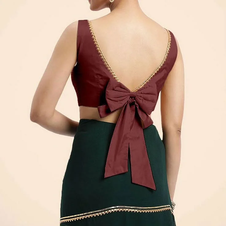 beautiful half sleeve blouse designlatest blouse designback neck blouse design simple back neck