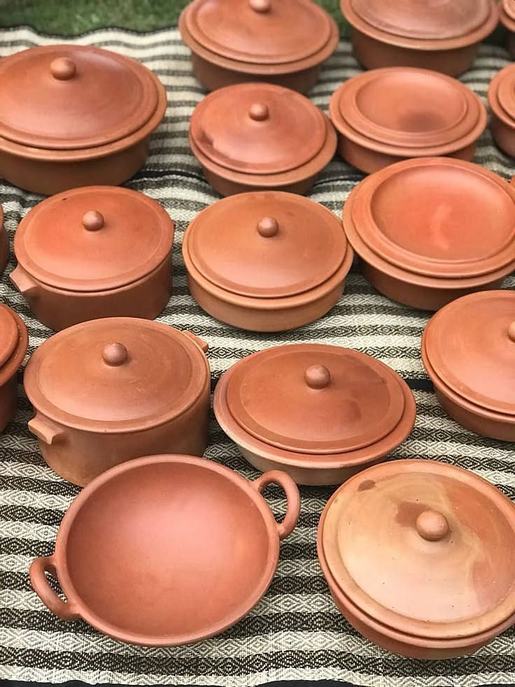 earthen pots. 5