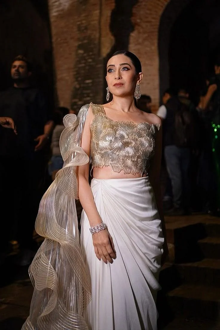 Karisma Kapoor in Amit Aggarwal pays tribute to the designer s inventive vision