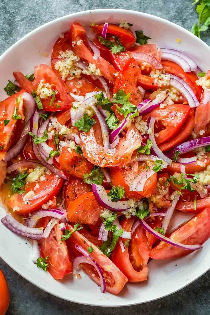 salad with food. 1
