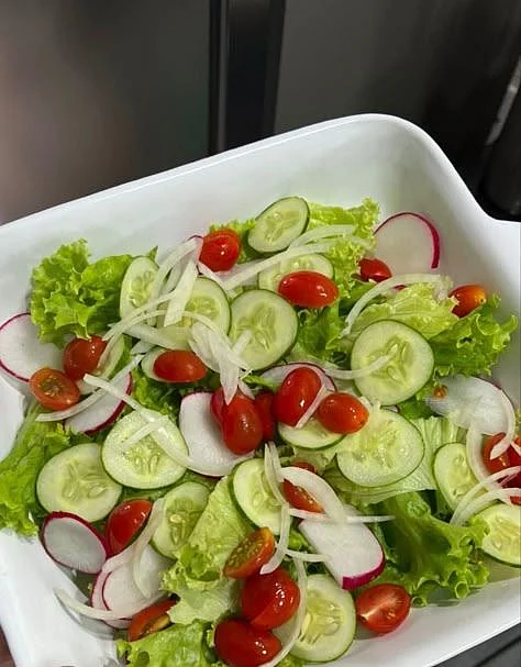 salad with food. 6