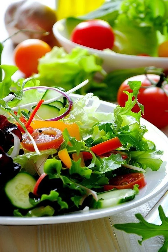 salad with food. 4
